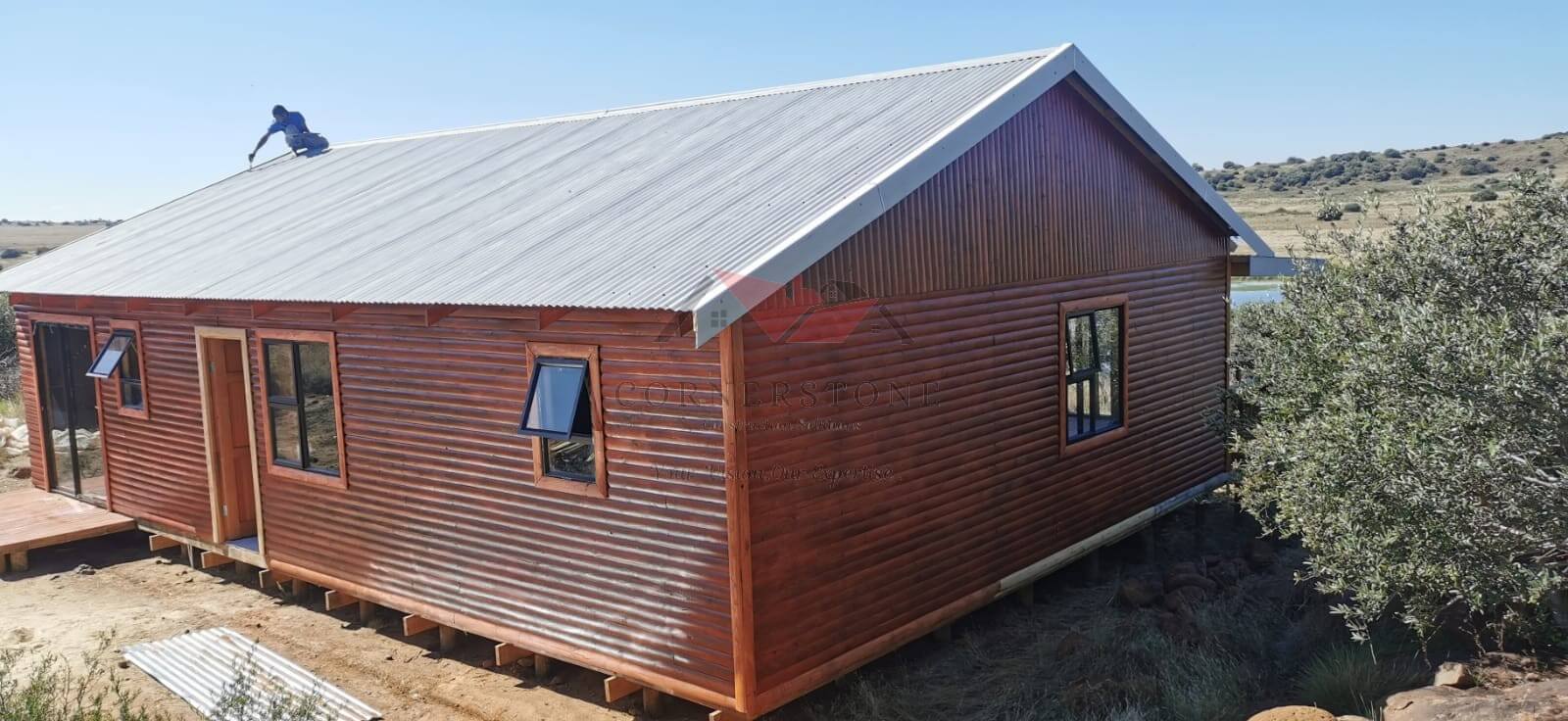 Log home built in Bloemfontein by Cornerstone Construction